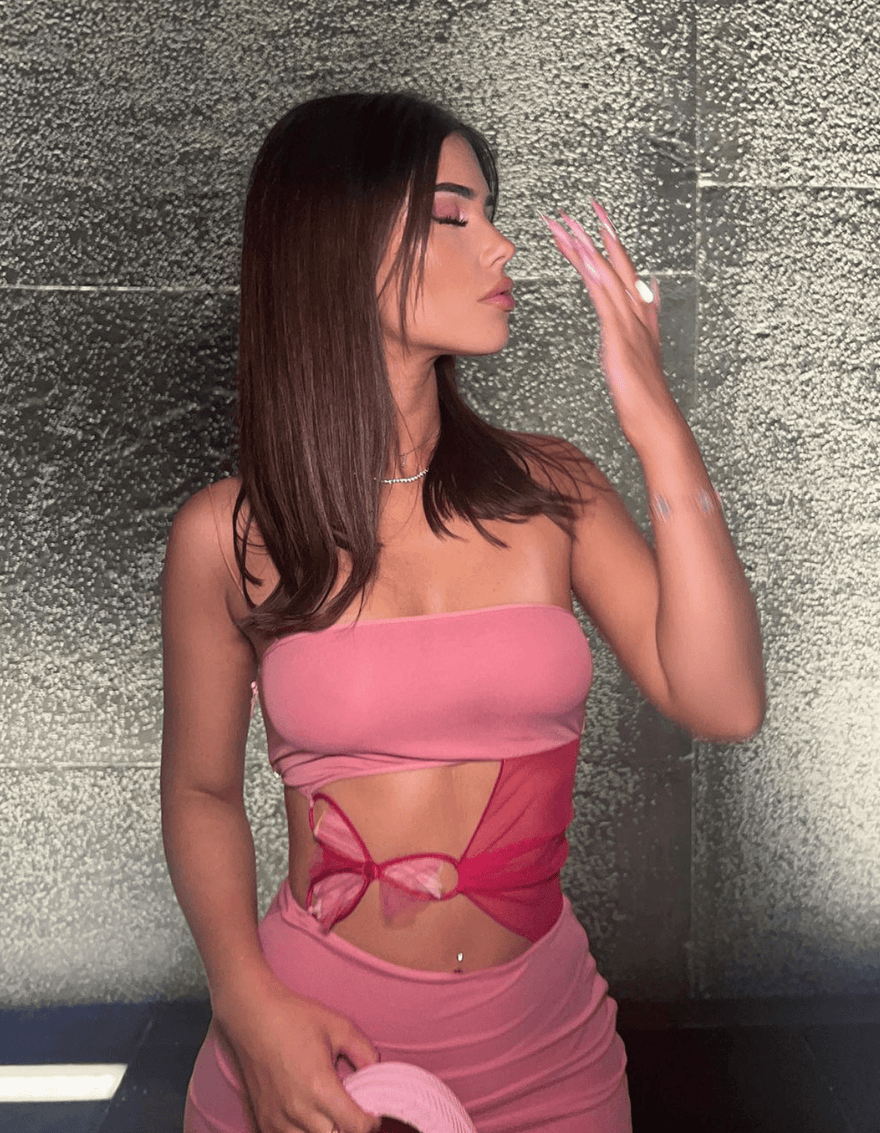 Nensi Dojaka Woven Flower Mini Dress photo 3