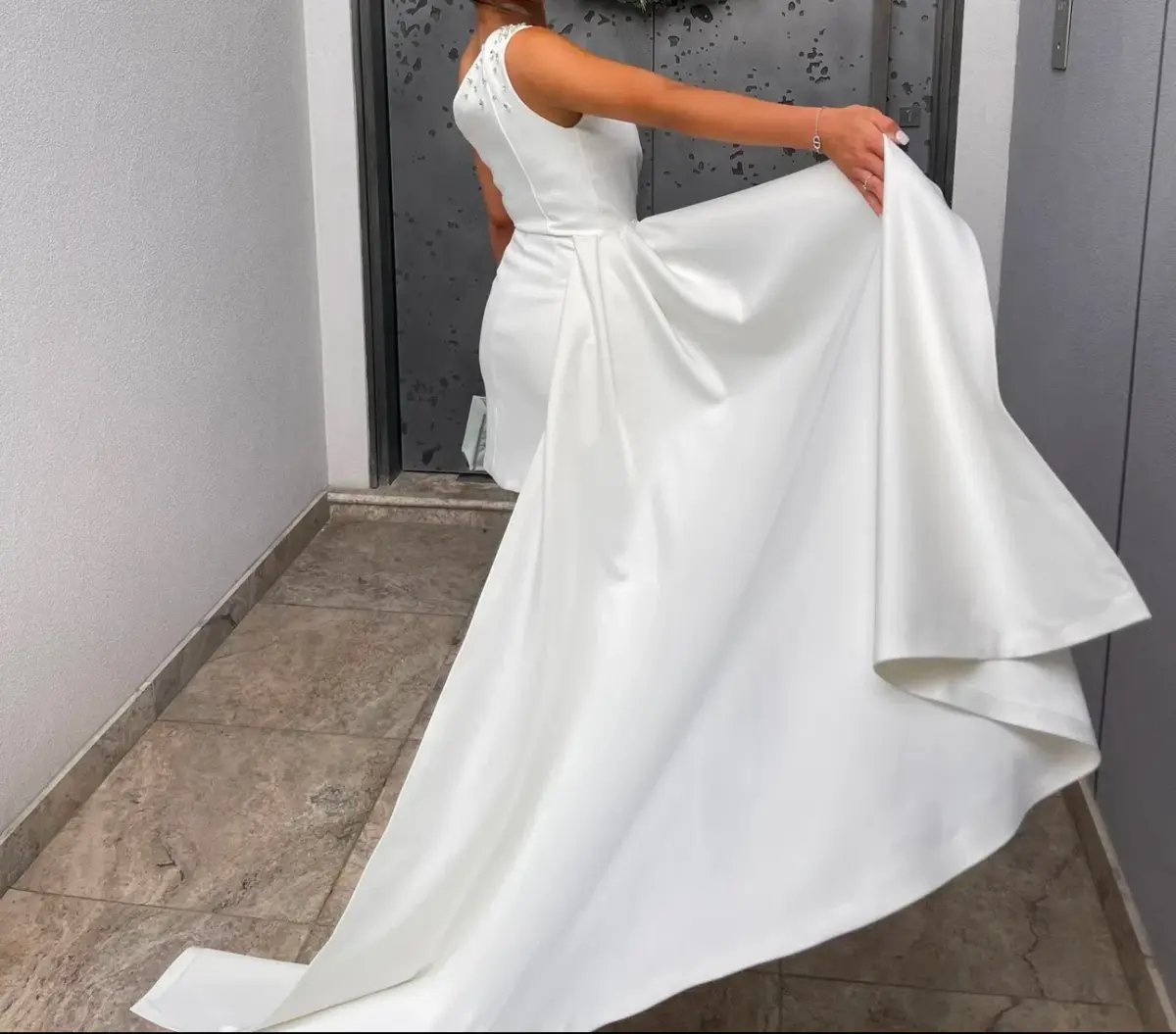 Custom Made Mini Dress White Size S / AU 8 photo 2