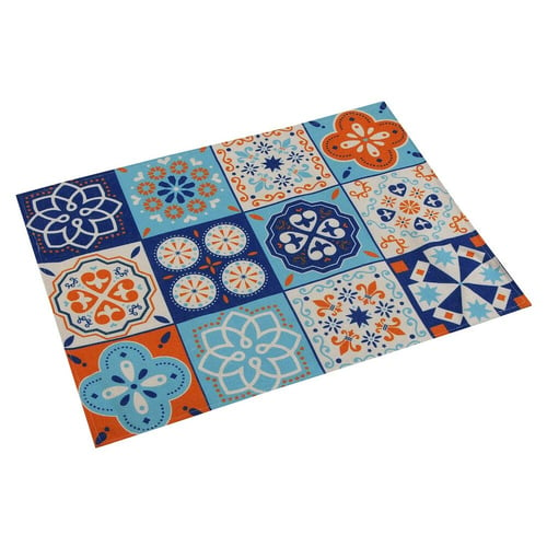 Dækkeserviet Mosaik Orange Polyester (36 x 0,5 x 48 cm) - picture
