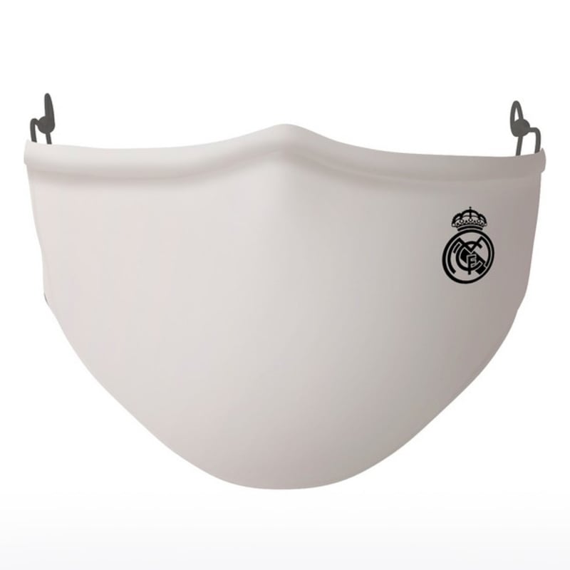Hygienic Reusable Fabric Mask Real Madrid C.F. Children's White_0