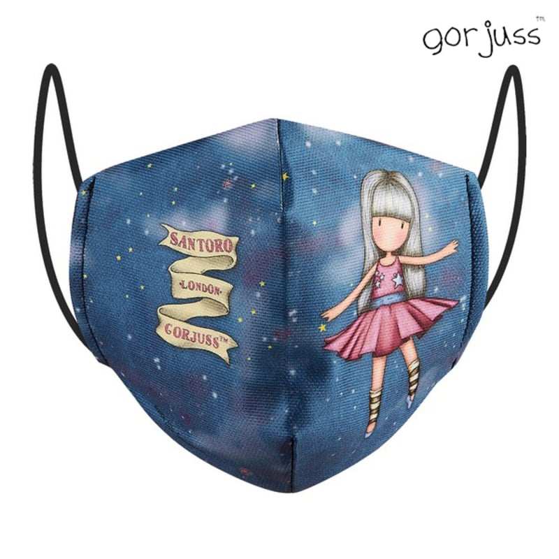 Hygienic Reusable Fabric Mask Gorjuss Children's Blue_0