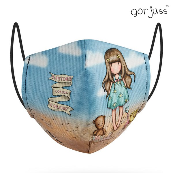 Hygienic Reusable Fabric Mask Gorjuss Children's Sky blue_0