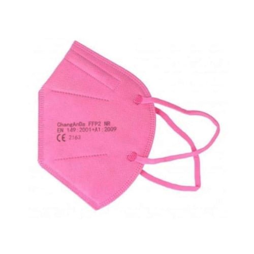 Ansigtsmaske til beskyttelse FFP2 Voksen Pink (1 uds)_0