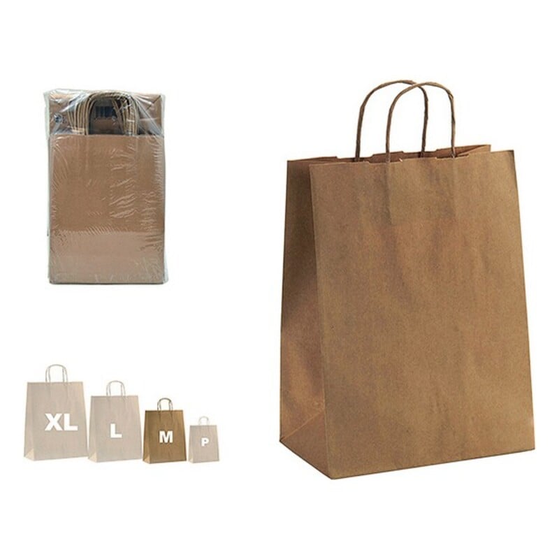 Paper Bag Hawanna Brown (12 x 39 x 24 cm)_0