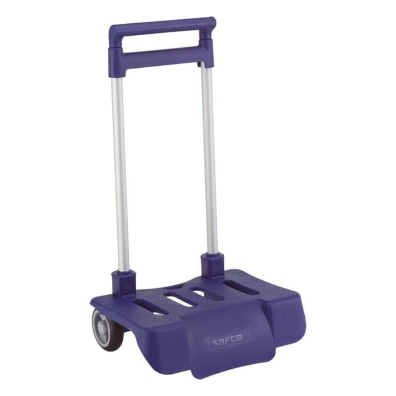 Folding Backpack Trolley Safta Navy Blue_0