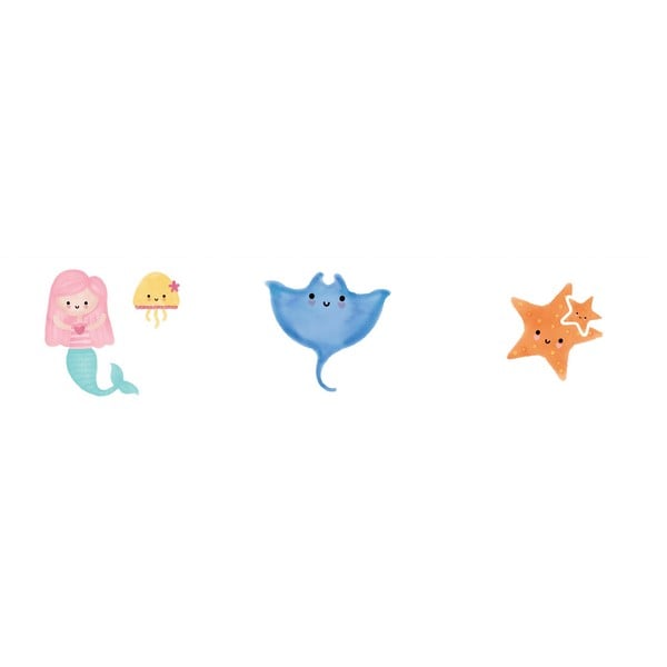 Crib protector Cool Kids Mermaid (60 x 60 x 60 + 40 cm)_2