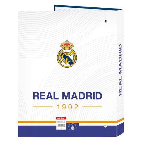 Ringbind Real Madrid C.F. Blå Hvid A4 (26.5 x 33 x 4 cm)_1