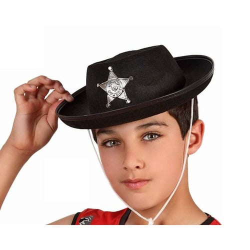 Hat Cowboy mand Sort - picture