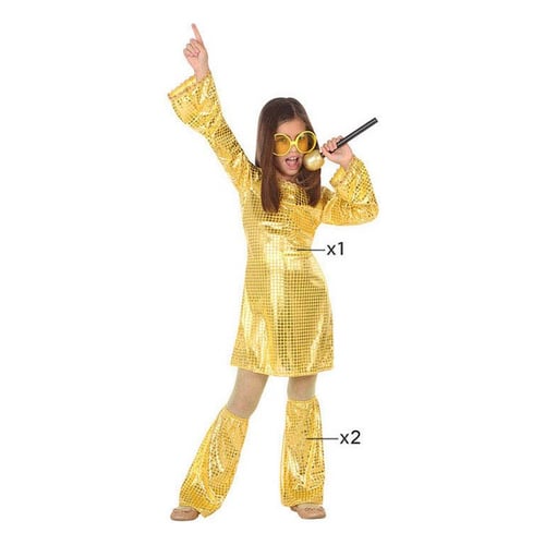 Kostume til børn Disco Gylden (3 pcs) - picture