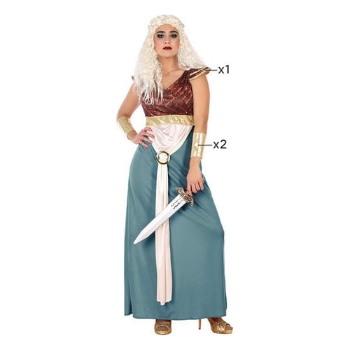 Kostume til voksne Middelalder prinsesse (3 pcs)_7