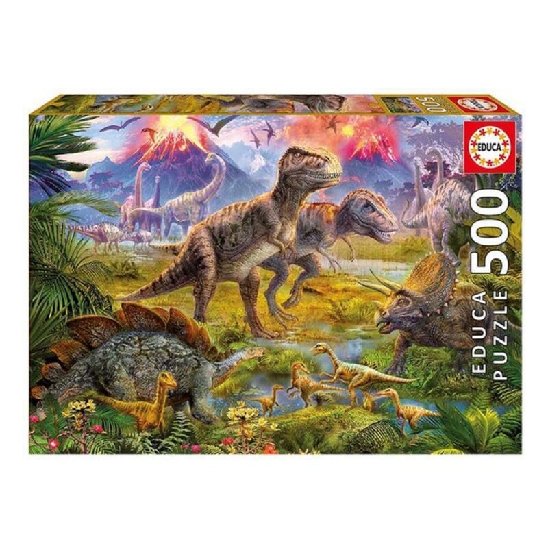 Puzzle Educa Dino Meet (500 pcs)_0