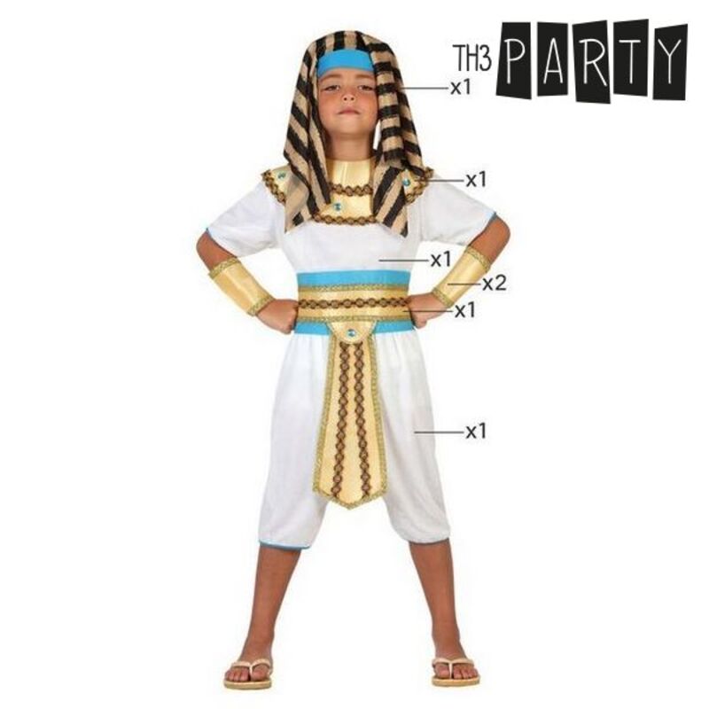 Costume for Children Egyptian Man White (7 pcs) Egyptian King_8