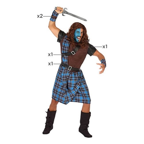 Kostume til voksne Skotsk mand_9