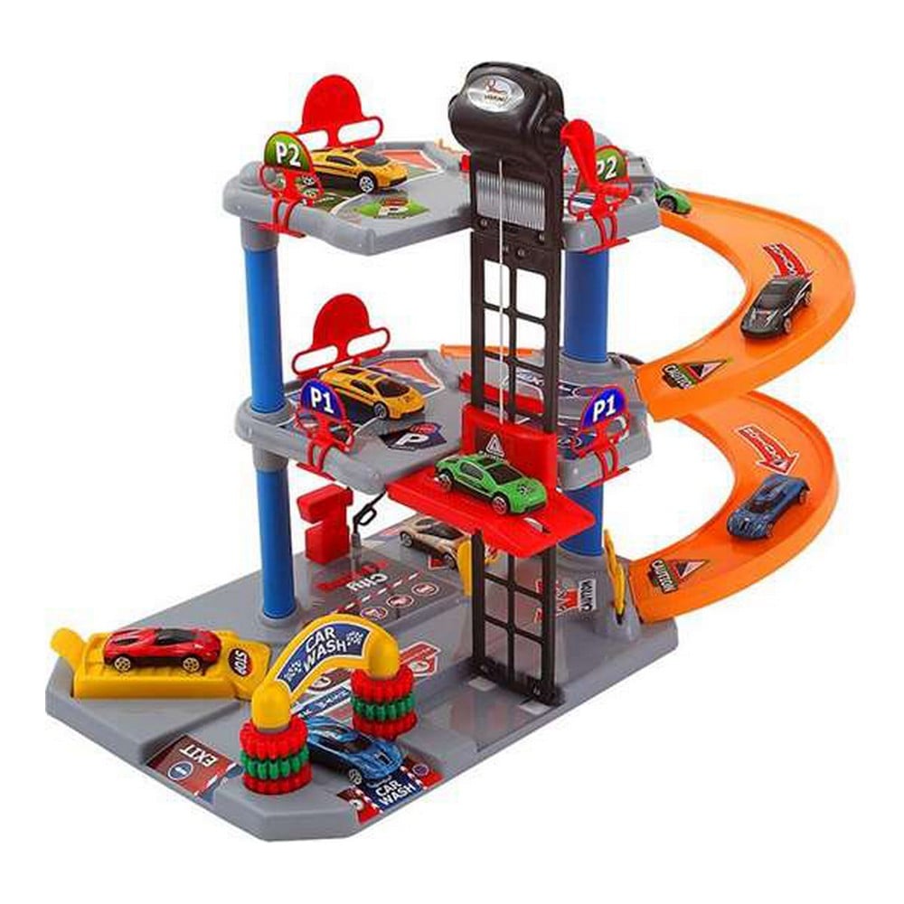 Car park with Cars AVC Helicopter_0