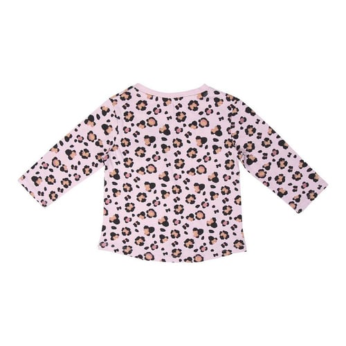 Langærmet T-shirt til Børn Minnie Mouse Pink - picture