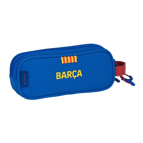 Tredobbelt bæretaske F.C. Barcelona Rødbrun Marineblå_3