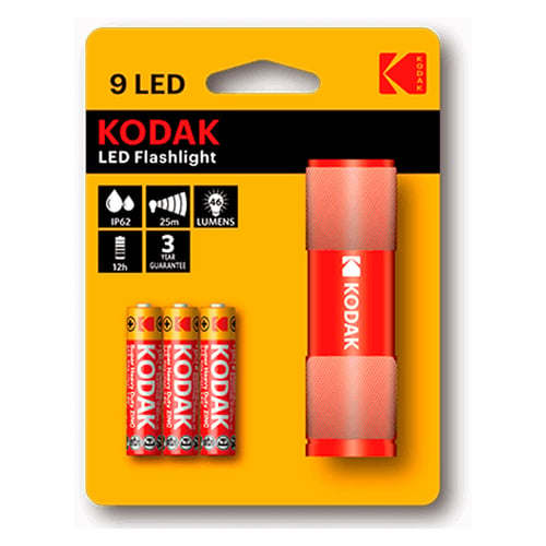 Lygte LED Kodak 9LED Rød_0