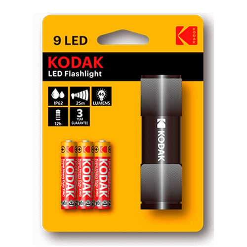 Lygte LED Kodak 9LED Sort - picture