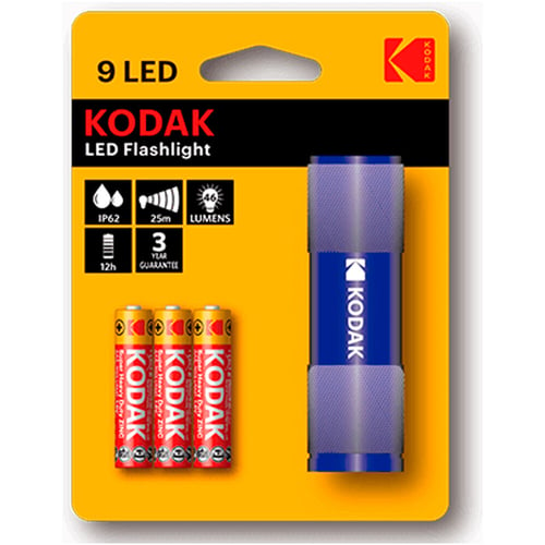 Lygte LED Kodak 9LED Blå - picture