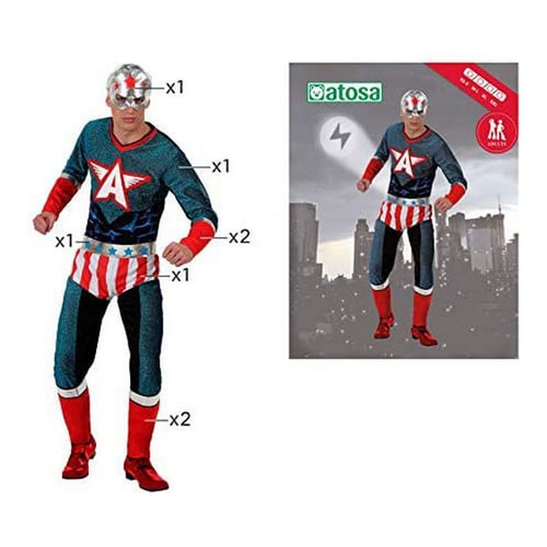 Kostume til voksne American Captain XXL_12