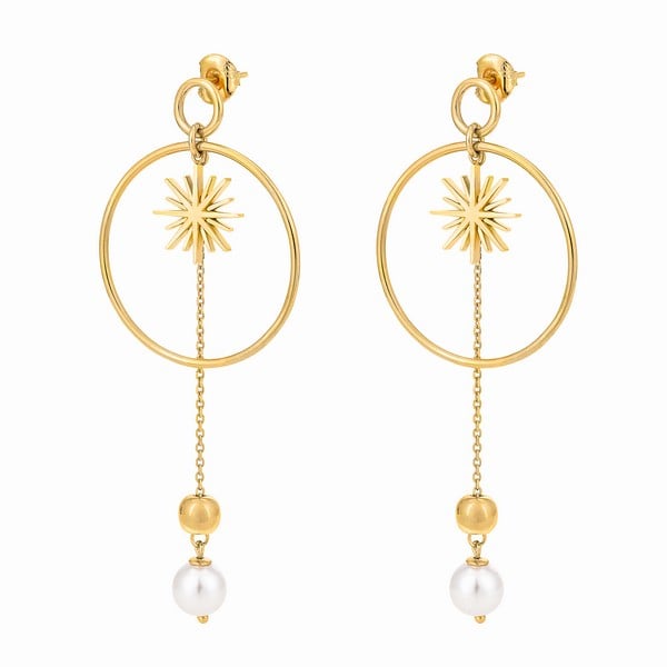 Ladies'Earrings Folli Follie 3E19S130YW (7,3 cm)_0