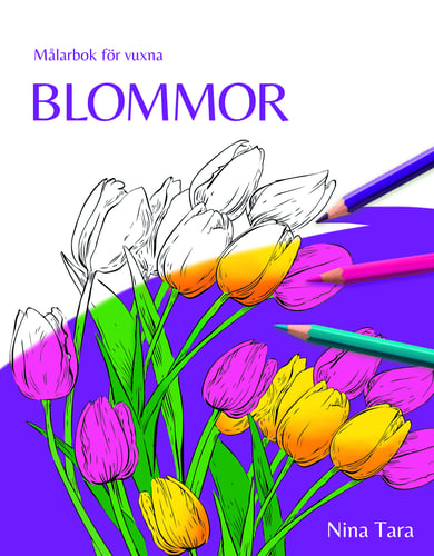 Blommor : målarbok för vuxna_0