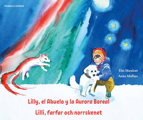 Lilli, farfar och norrskenet (spanska och svenska) - picture