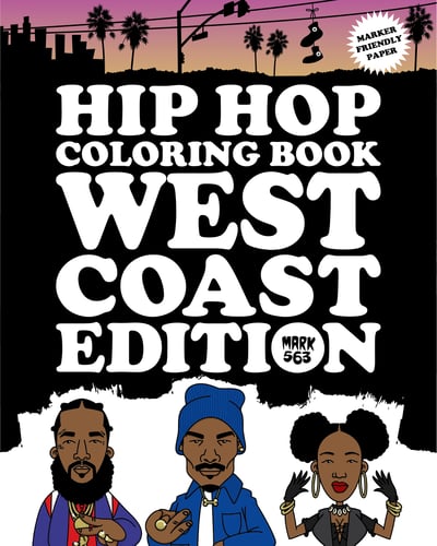 Hip Hop Coloring Book: West Coast Edition 1 stk - picture