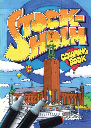 Stockholm coloring book - picture