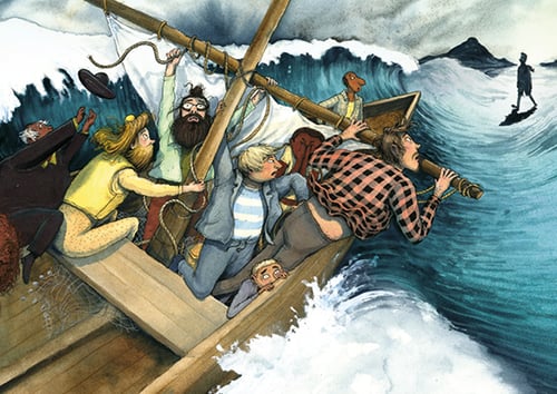 Vykort : Jesus går på vattnet 10-pack_0