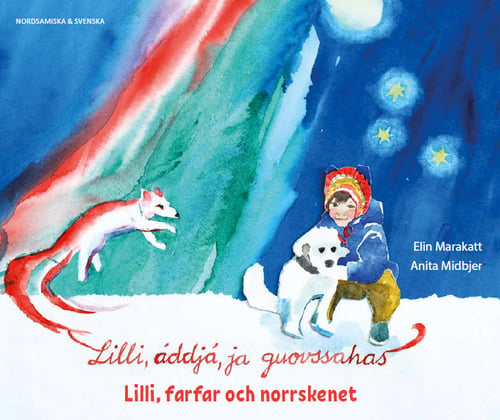Lilli, farfar och norrskenet (nordsamiska och svenska) 1 stk - picture