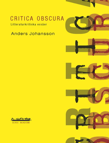 Critica obscura : litteraturkritiska essäer_0