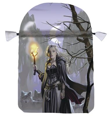Witches Moon Satin Tarot Bag - picture