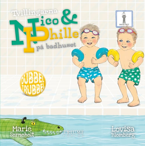 Tvillingarna Nico och Phille på badhuset - picture
