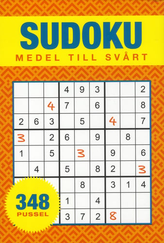 Sudoku : medel till svår - 348 pussel_0