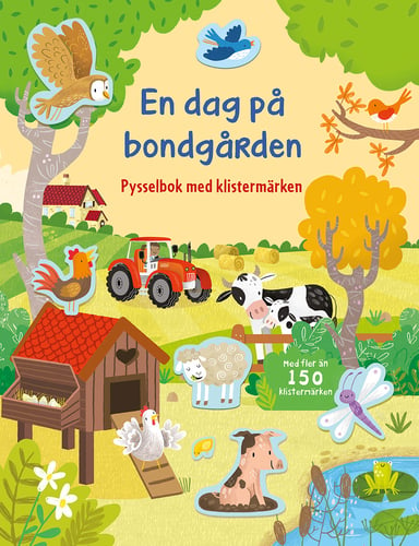 En dag på bondgården : Pysselbok med klistermärken - picture