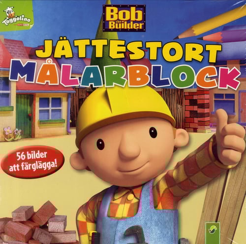 Byggar Bob - jättestort målarblock, 56 bilder att färglägga!_0