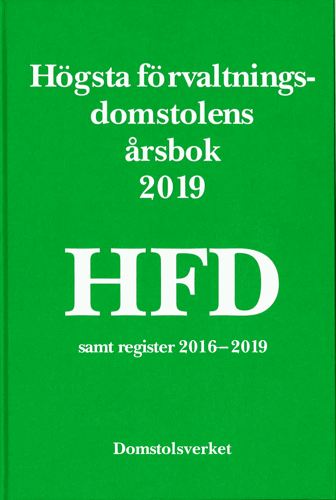 Högsta förvaltningsdomstolens årsbok 2019 (HFD) - picture