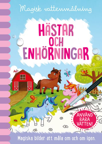 Magisk vattenmålning. Hästar och Enhörningar - picture