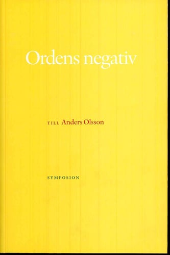 Ordens negativ : till Anders Olsson_0