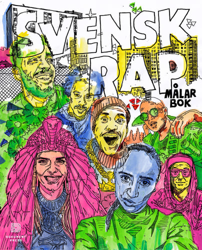 Svensk Rap målarbok - picture