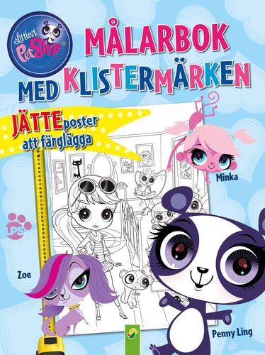 Petshop.  Målarbok med klistermärken - picture