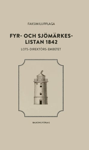Fyr- och sjömärkeslistan 1842 - picture