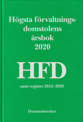 Högsta förvaltningsdomstolens årsbok 2020 (HFD)_0
