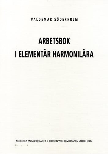 Arbetsbok i Elementär Harmonilära - picture