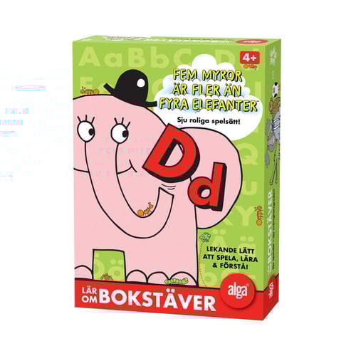 Fem myror är fler än fyra elefanter - Lär om bokstäver_0