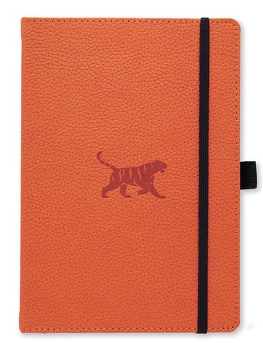 Dingbats* Wildlife A5+ Orange Tiger Notebook - Lined_0