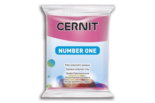 Cernit 481 Number One 56g hindbærrød_0