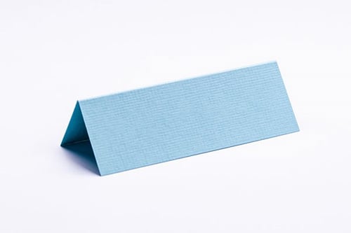 Bordkort 10x7cm azurblå tekstureret 10stk._0