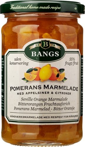 Bangs marmelade Pomerans Marmelade 285 g | Hverdag.dk